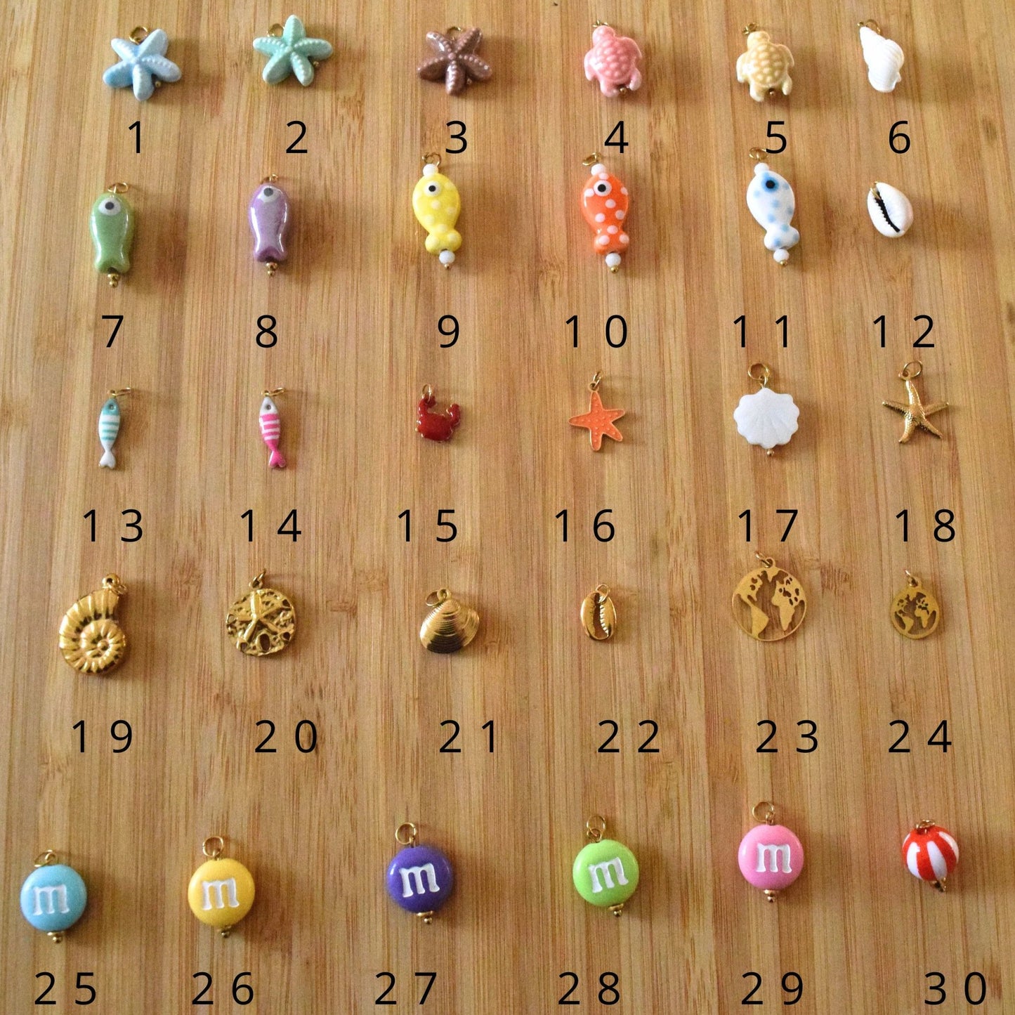 Collier charms à personnaliser