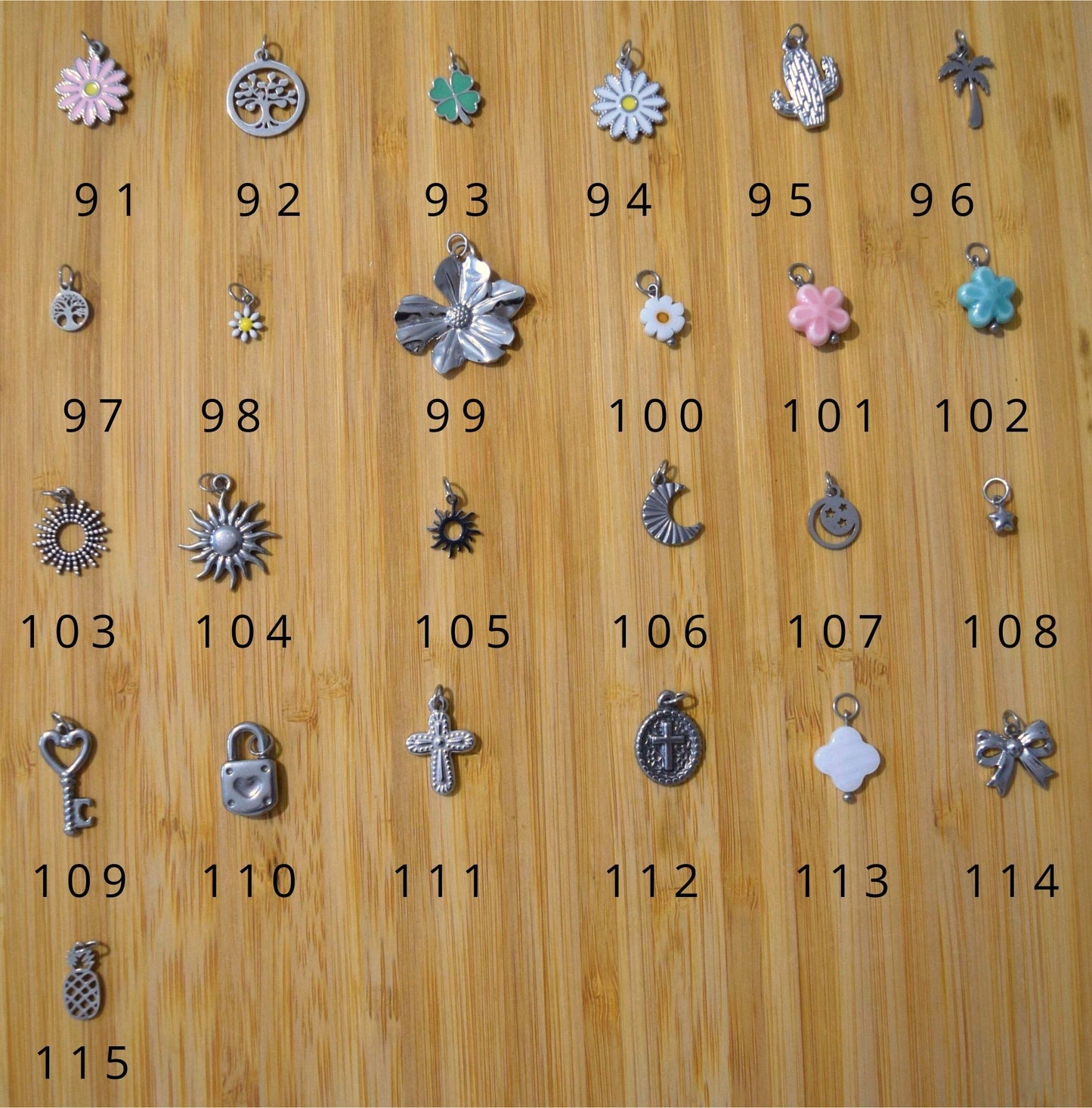 Collier charms personnalisable