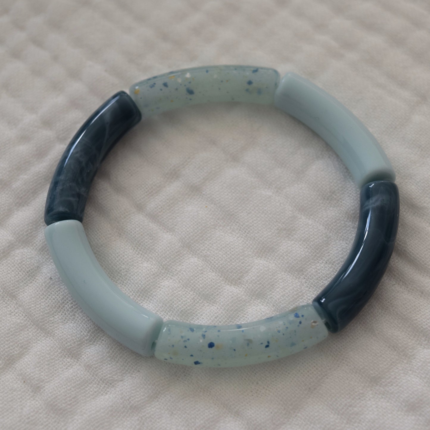 Bracelets joncs tons bleus foncés