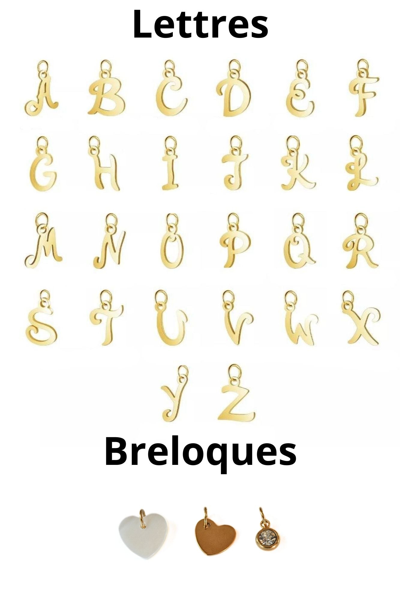 collier initiale cadeau femme