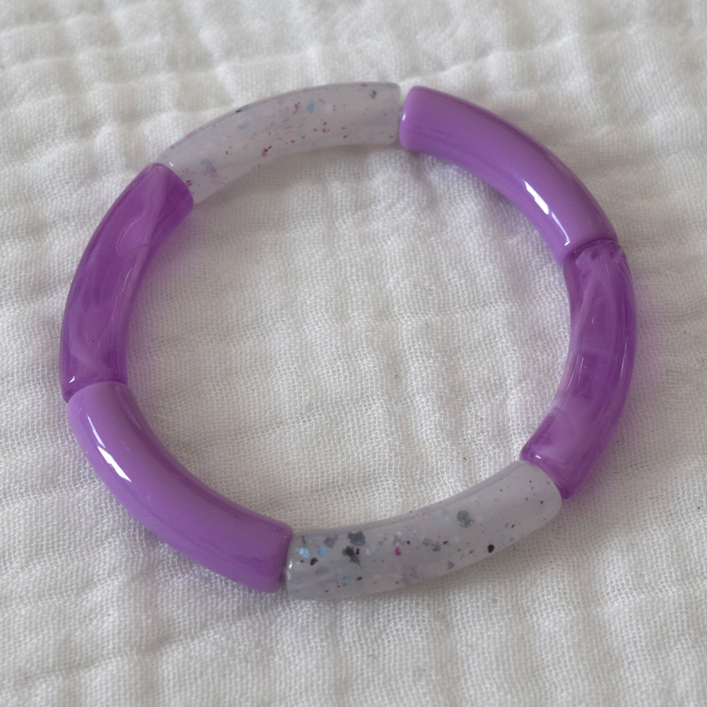 Bracelets joncs tons roses et mauves