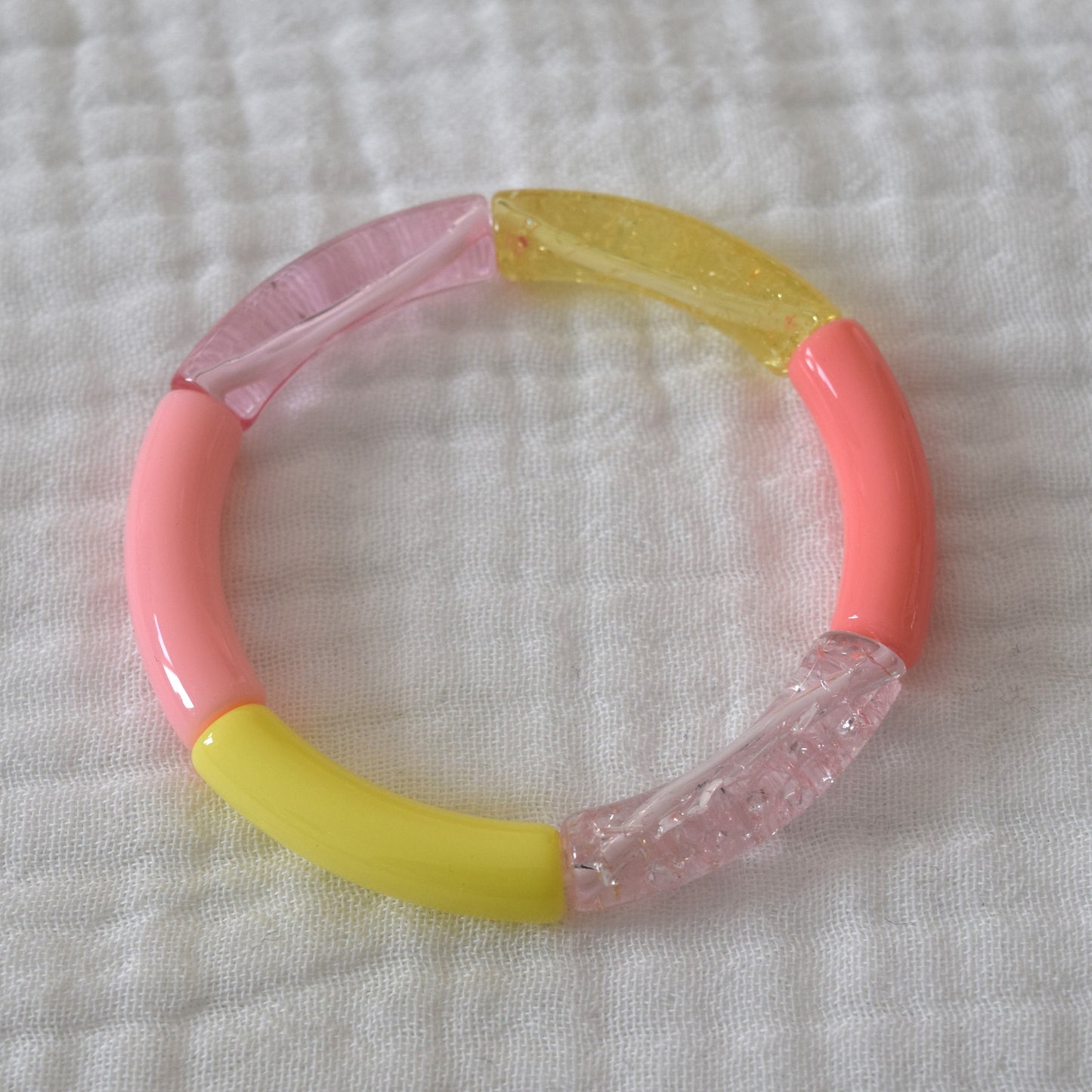 Bracelets joncs tons acidulés