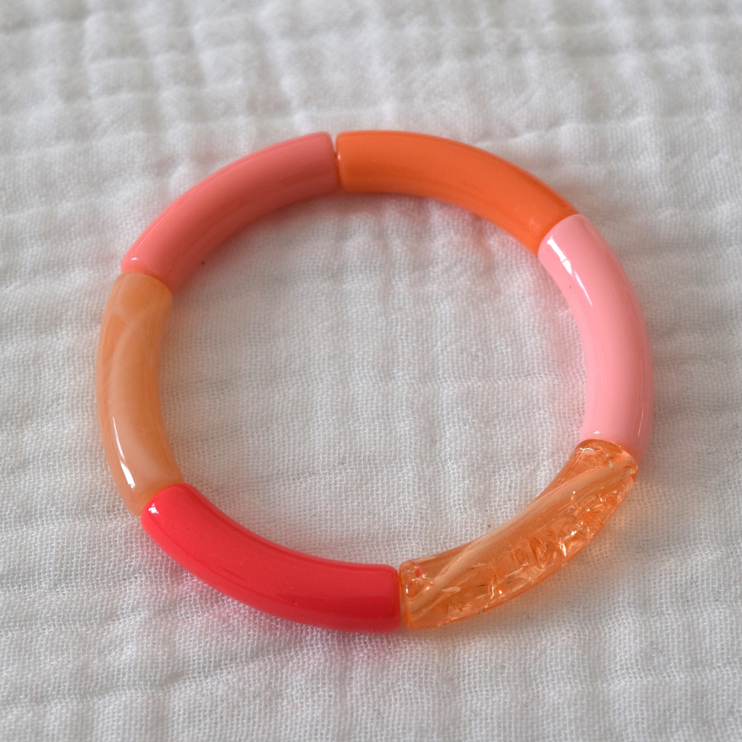 Bracelets joncs tons acidulés