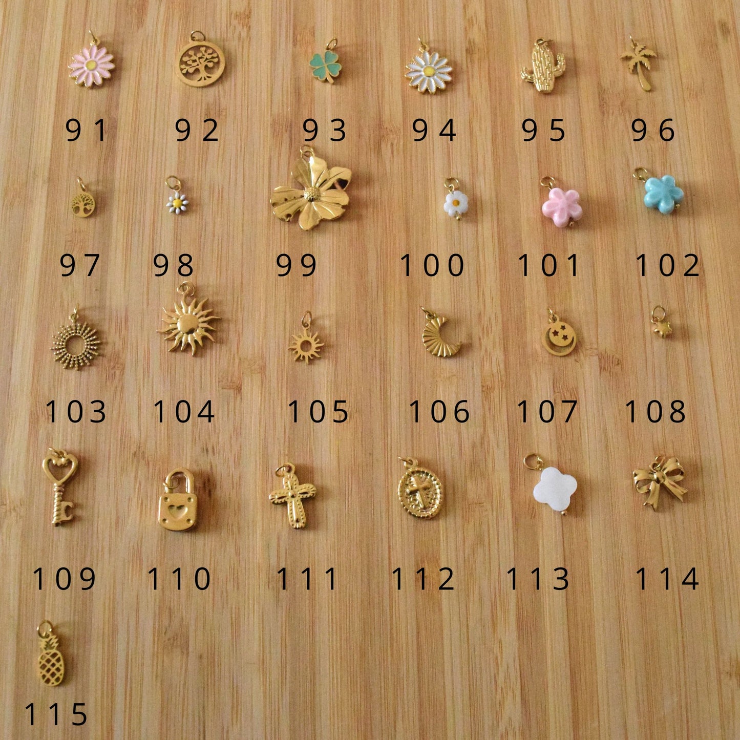 Collier charms à personnaliser