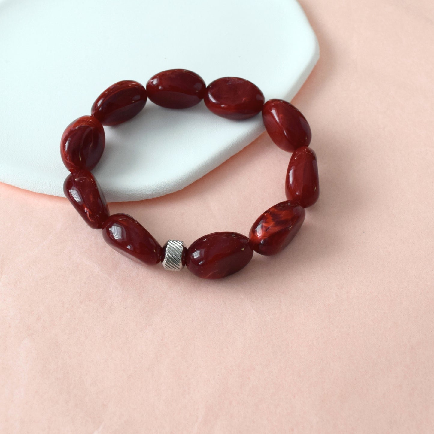 Bracelet RUBIA vue rapprochée des perles