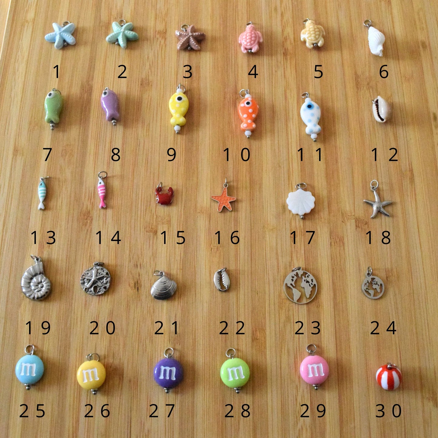 Collier charms personnalisable