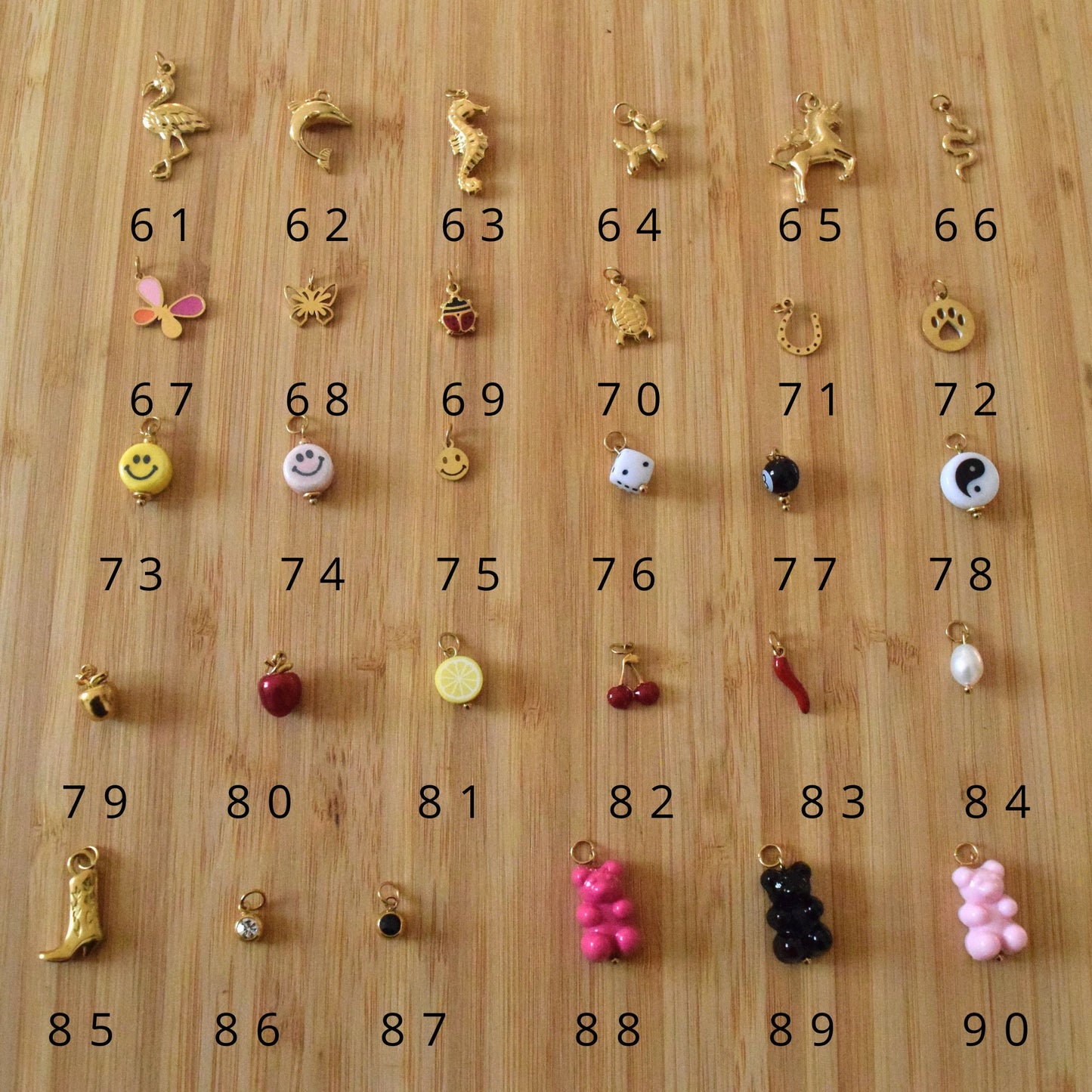 Collier charms à personnaliser