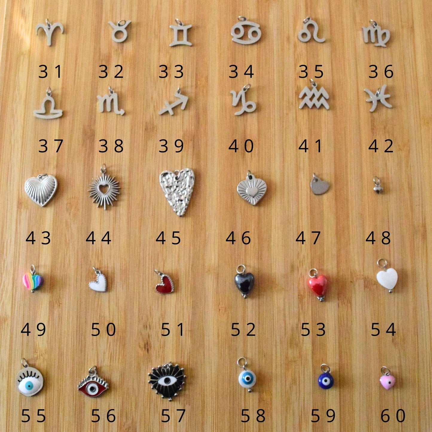 Collier charms personnalisable