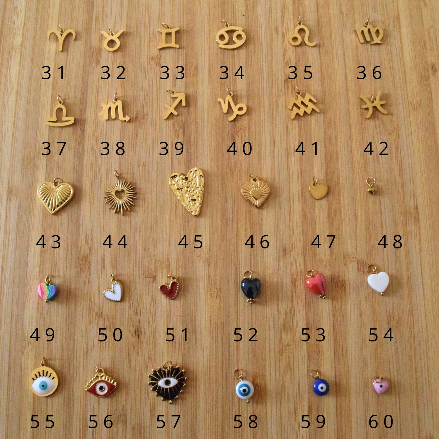 Collier charms à personnaliser