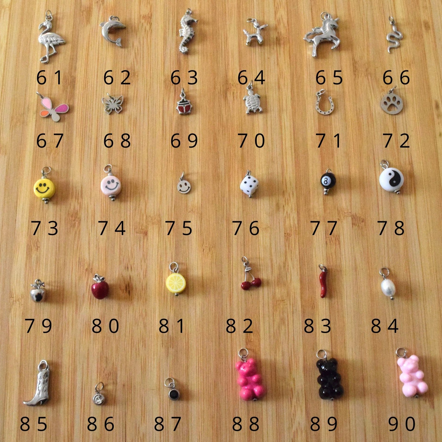 Bracelet breloques avec charms au choix