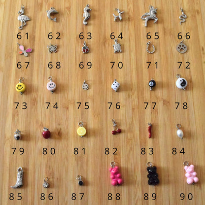 Bracelet breloques avec charms au choix
