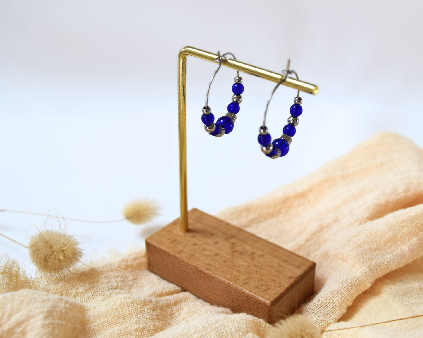 Boucles d'oreilles Vicky bleues