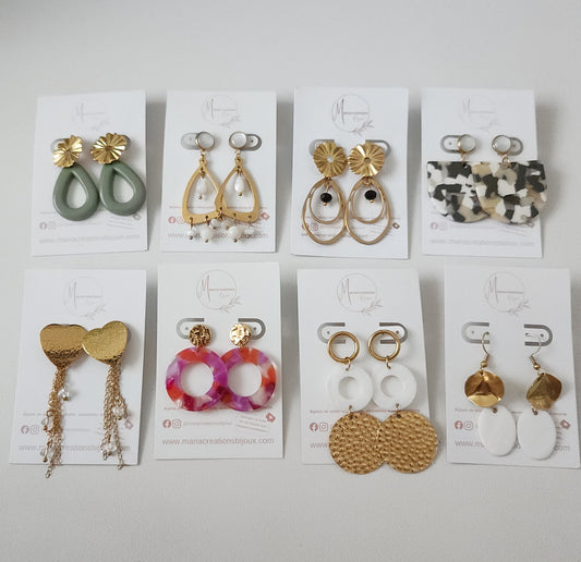 Boucles d'oreilles dorées