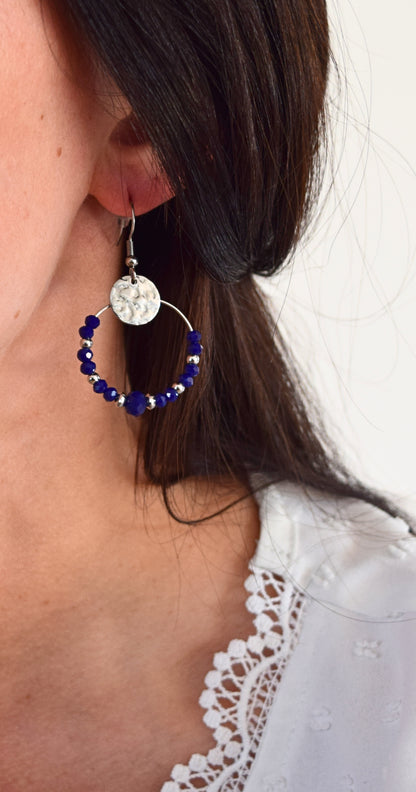 Boucles d'oreilles Laly bleues