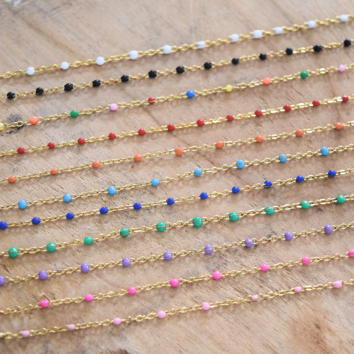 bracelet cheville été multicolore