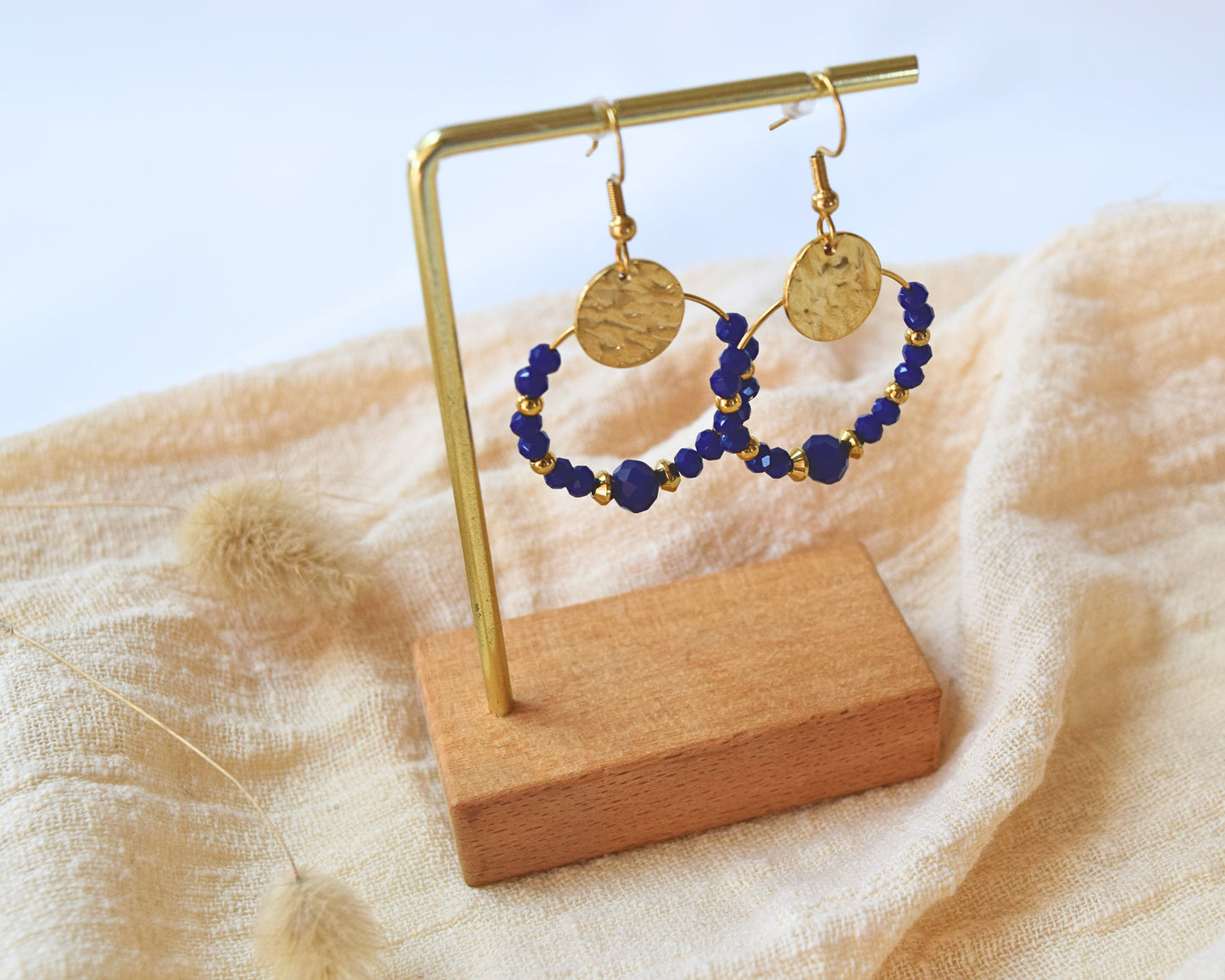 Boucles d'oreilles Laly bleues