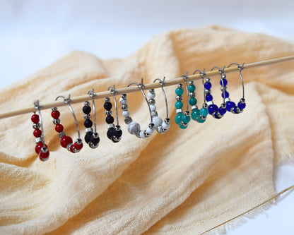 Boucles d'oreilles Vicky rouges