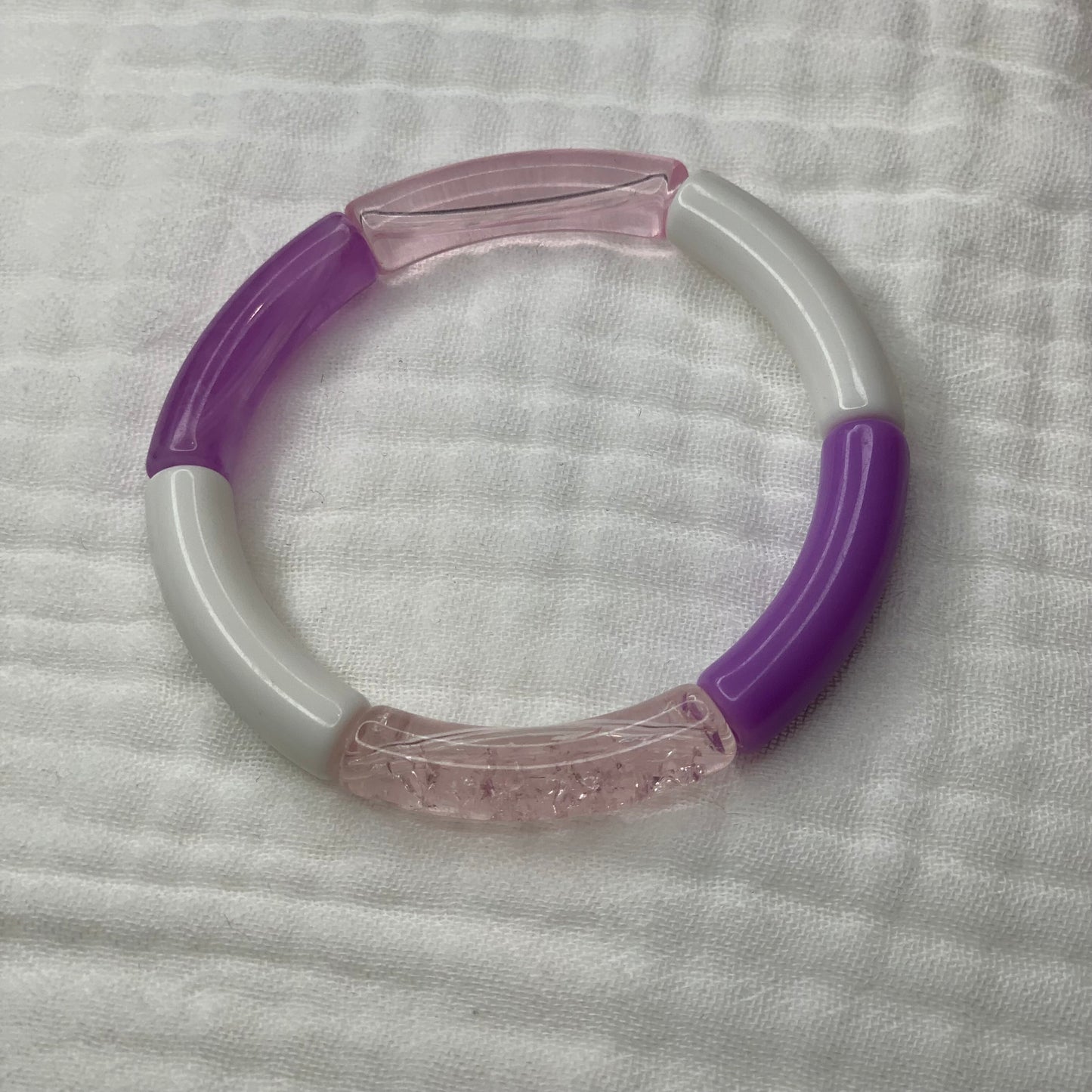 Bracelets joncs tons roses et mauves