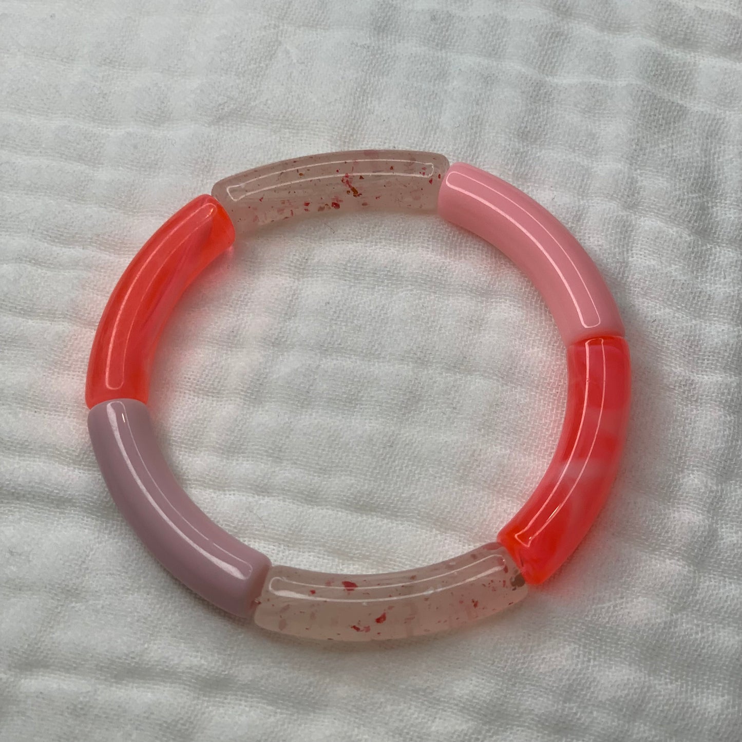 Bracelets joncs tons roses et mauves