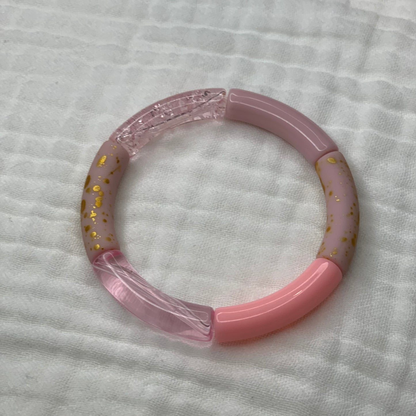 Bracelets joncs tons roses et mauves