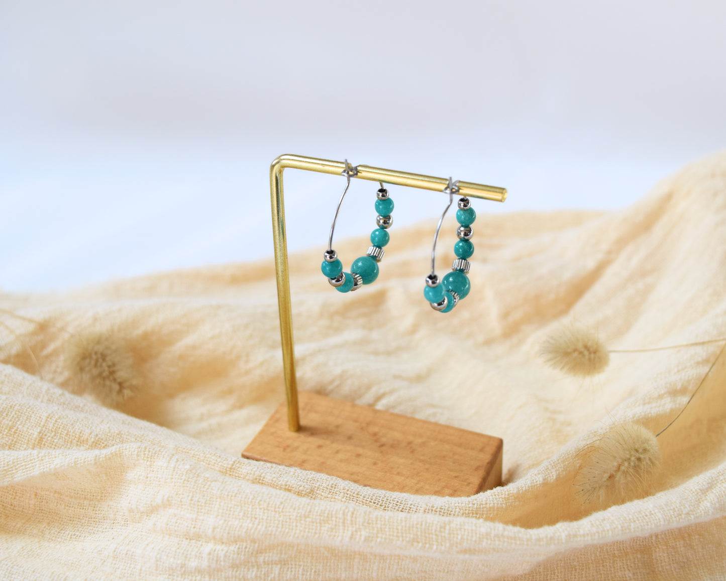 Boucles d'oreilles Vicky vertes