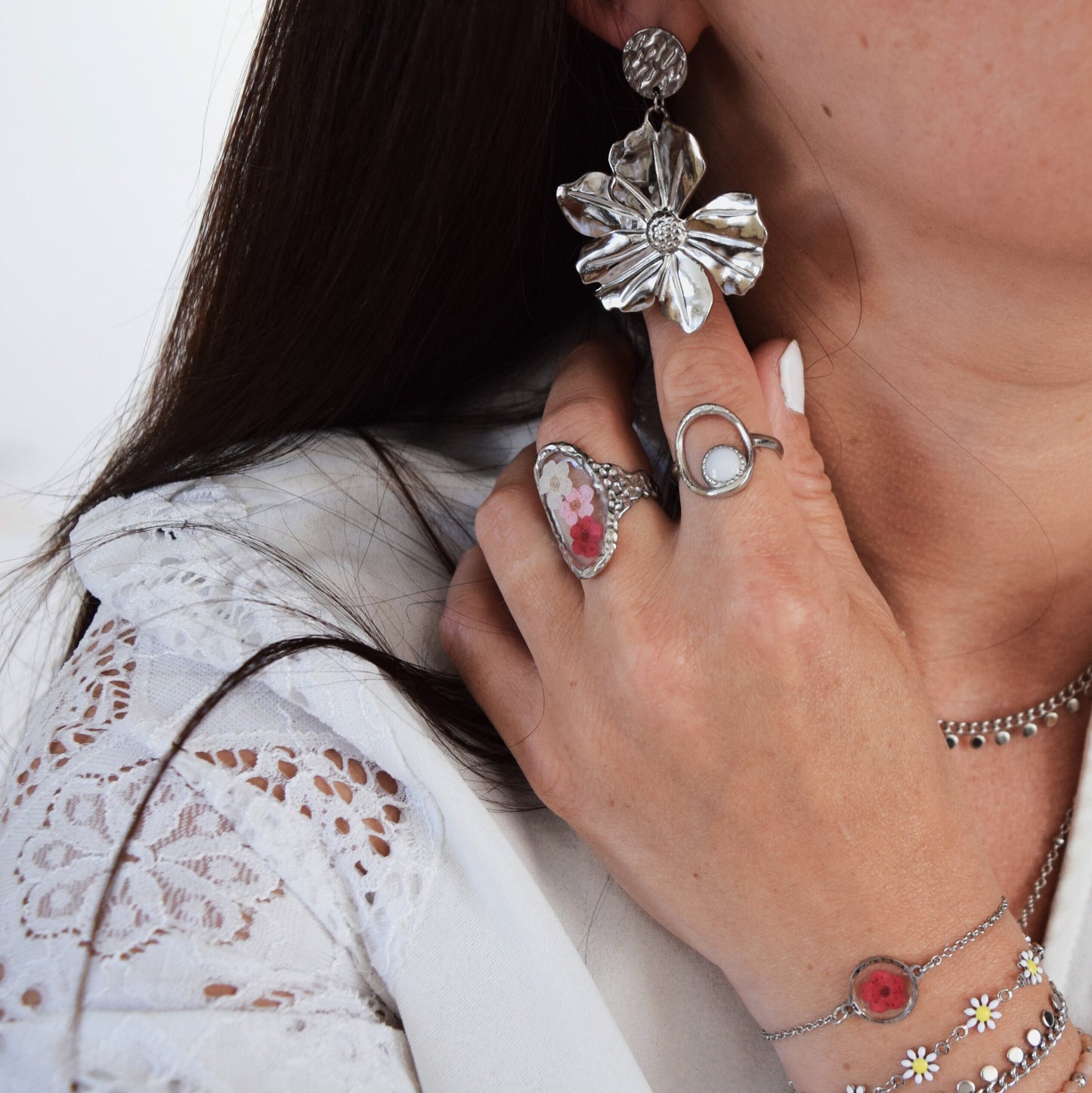 Boucles d'oreilles Flower