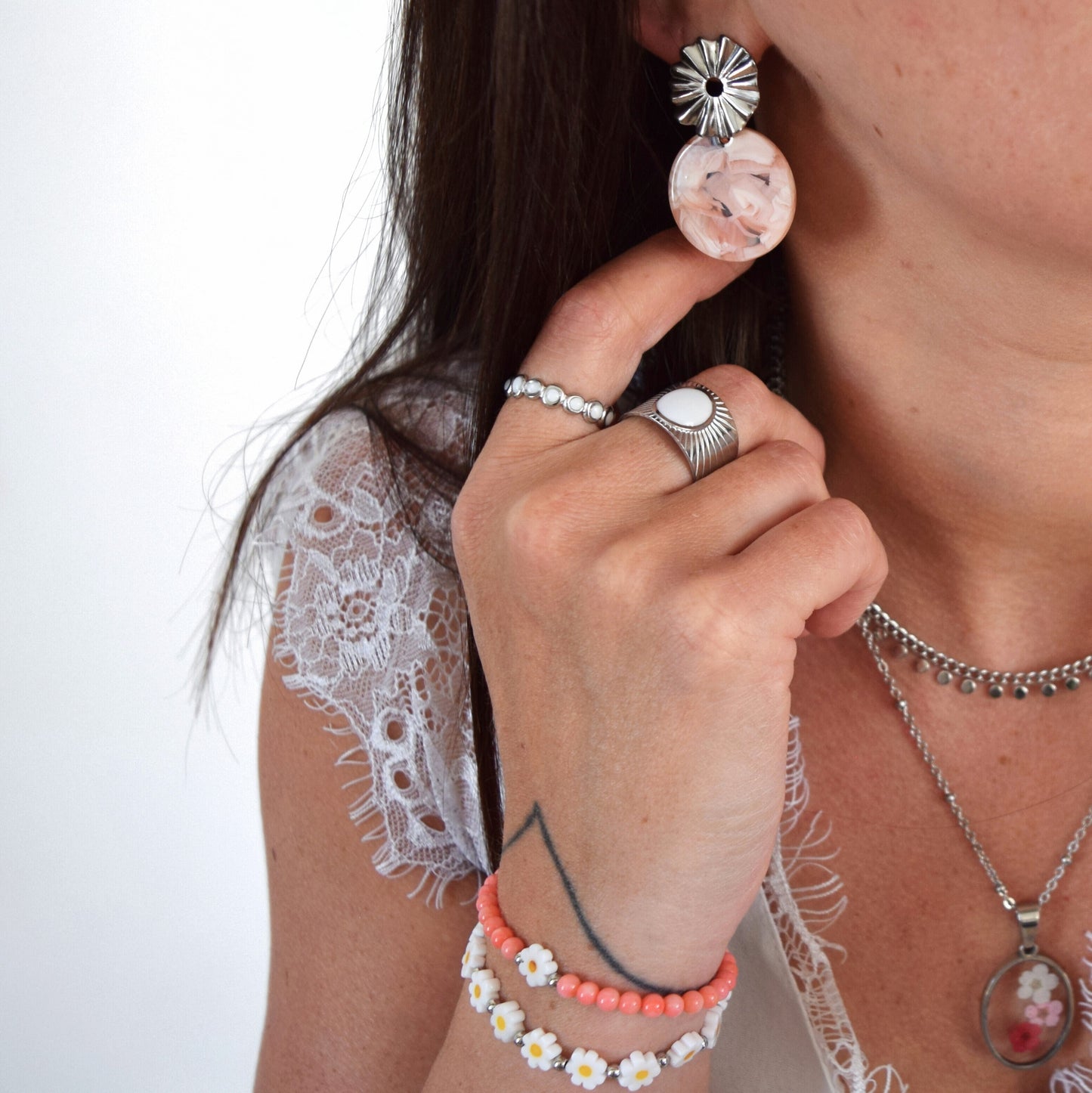 Boucles d'oreilles Rosa