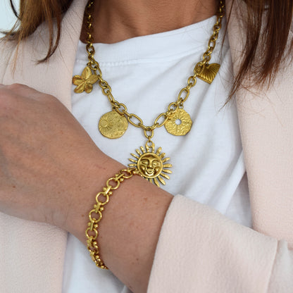 bracelet doré à l’or fin LYRA détail maillons