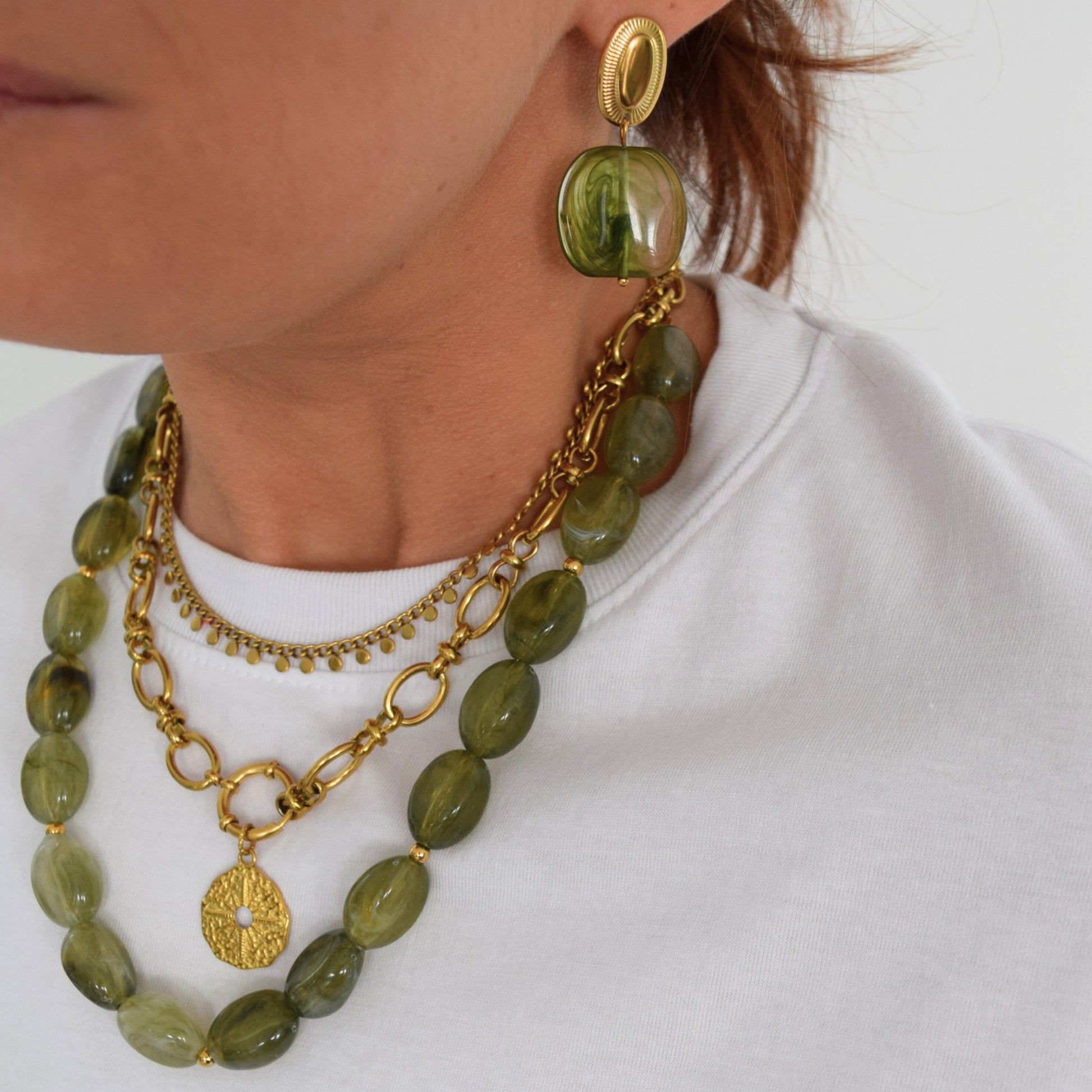 Boucles modernes élégantes femme