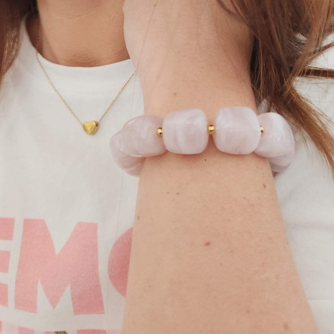 collier acier inoxydable cœur élégant femme