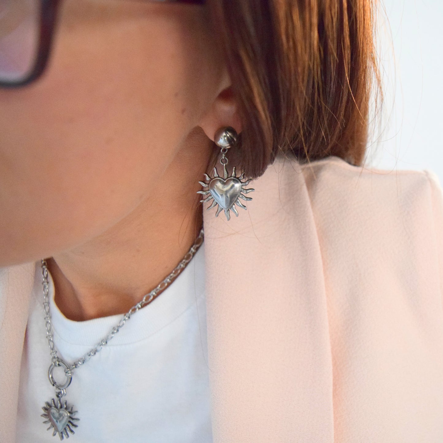 Boucles cœur design intemporel