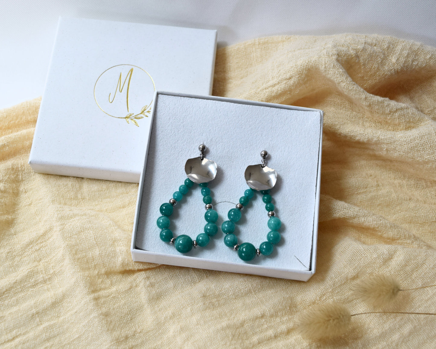 Boucles d'oreilles Gaby vertes