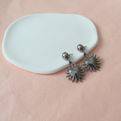 Boucles d’oreilles cœur idée cadeau femme