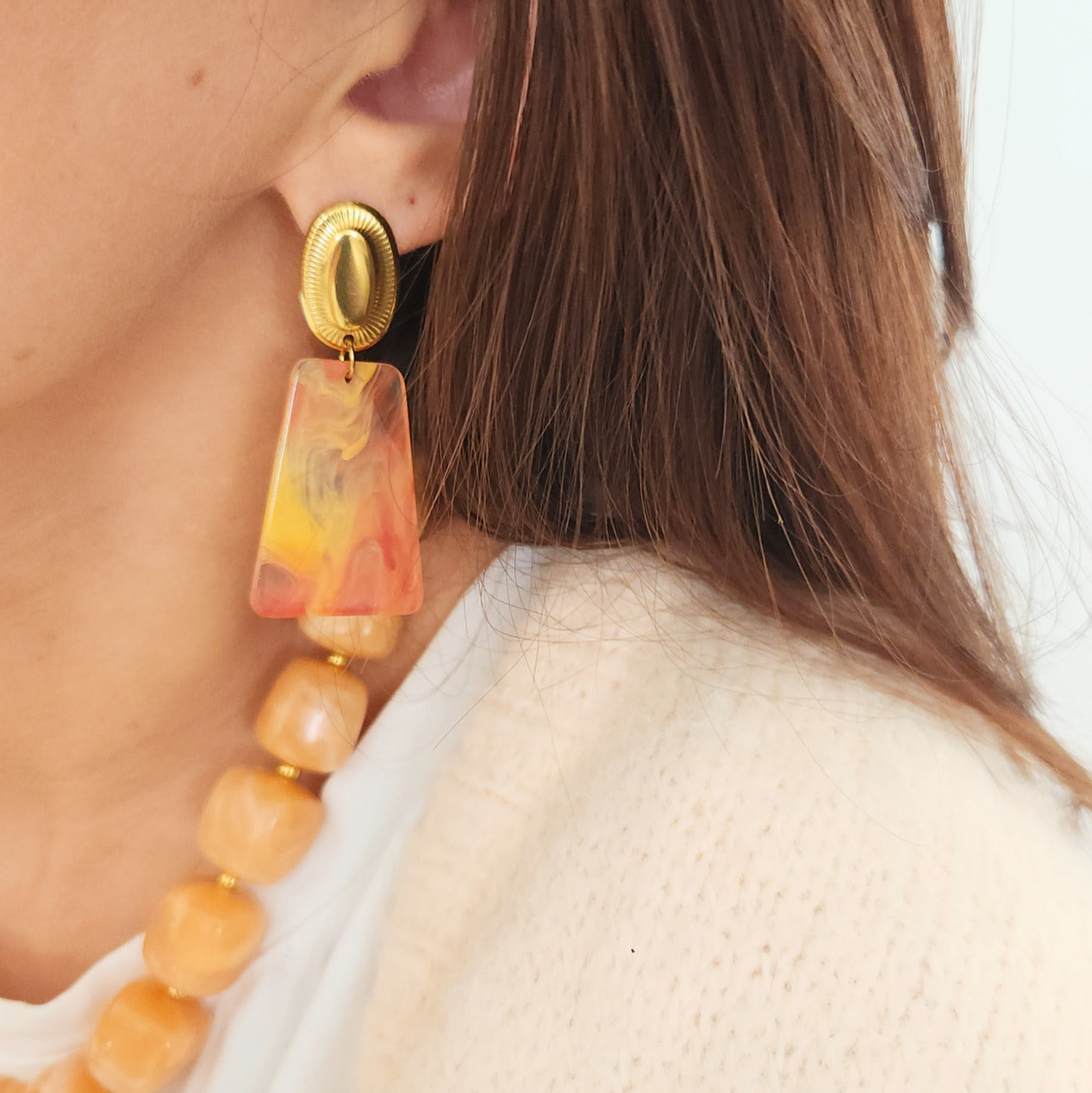 boucles oreilles élégantes look bohème moderne