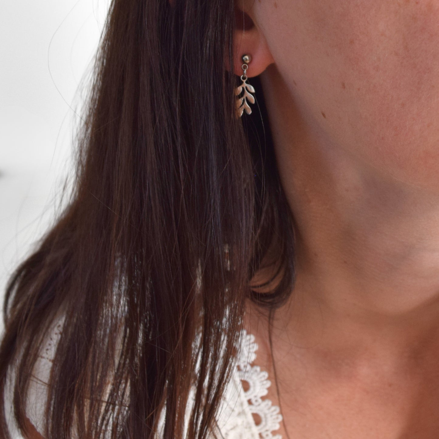 Boucles d'oreilles  Feuille