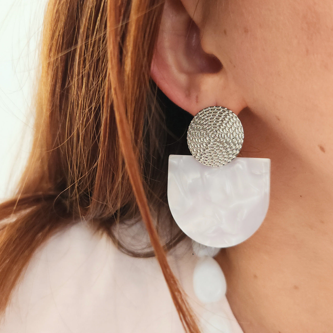 boucles oreilles bohème chic nacrées élégantes