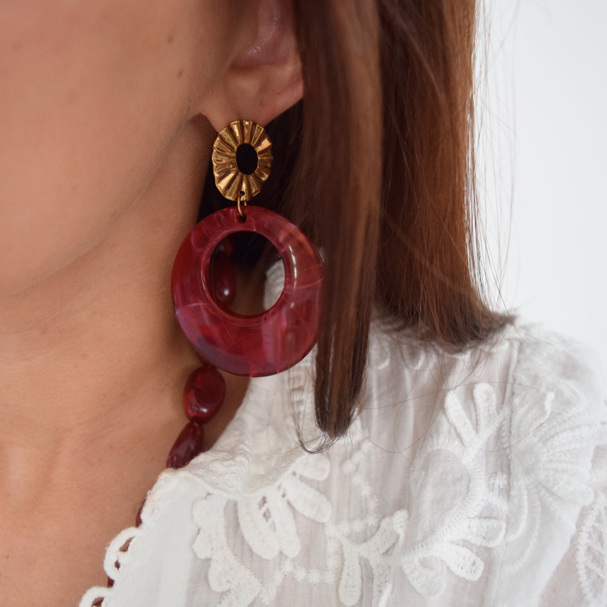 Boucles artisanales bordeaux fabrication française