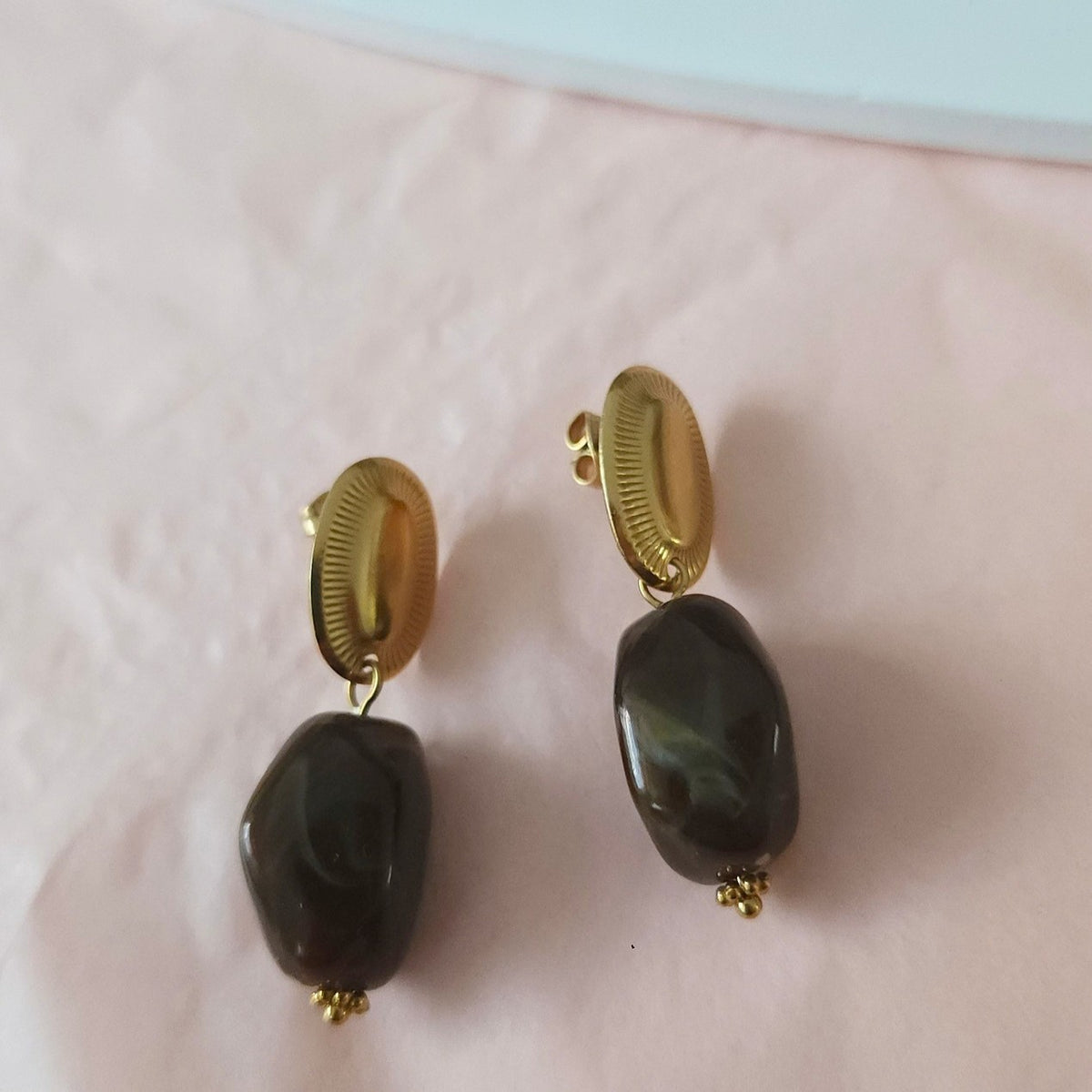 boucles bohème chic marron doré pour femme
