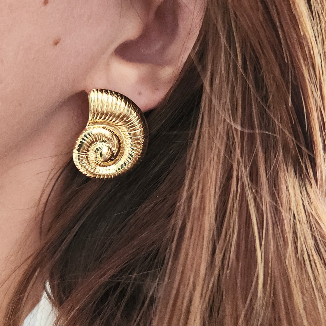 bijoux femme acier inoxydable coquillage élégant