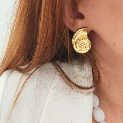 boucles acier inoxydable coquillage tendance