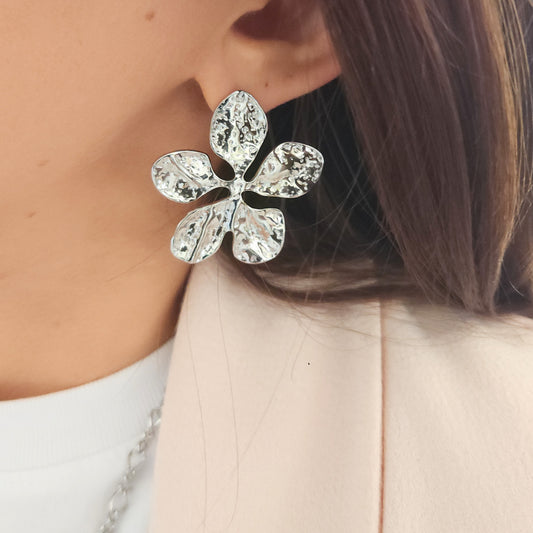 bijou floral acier inoxydable femme bohème chic