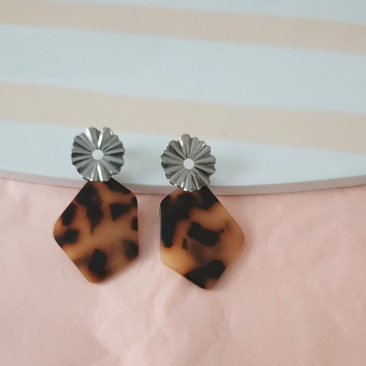boucles Kaya motif leopard
