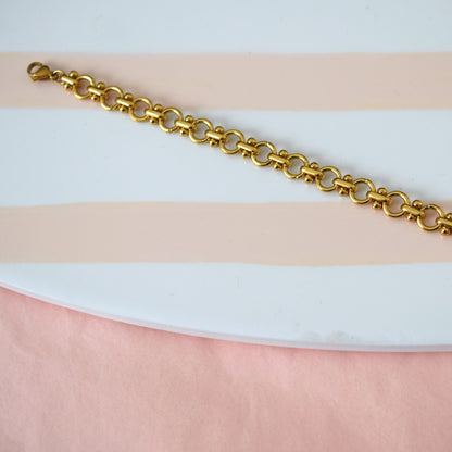 bracelet chaîne dorée LYRA maillons ronds