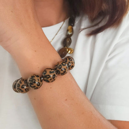 bracelet léopard original style bohème