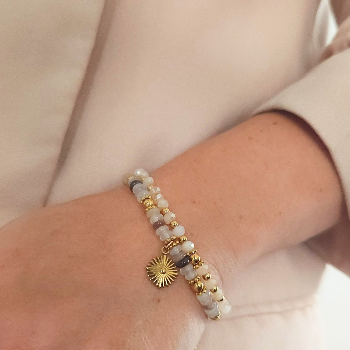 bracelet Carmel assorti au collier fin