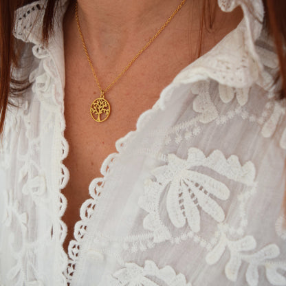 Collier arbre de vie raffiné pour femme