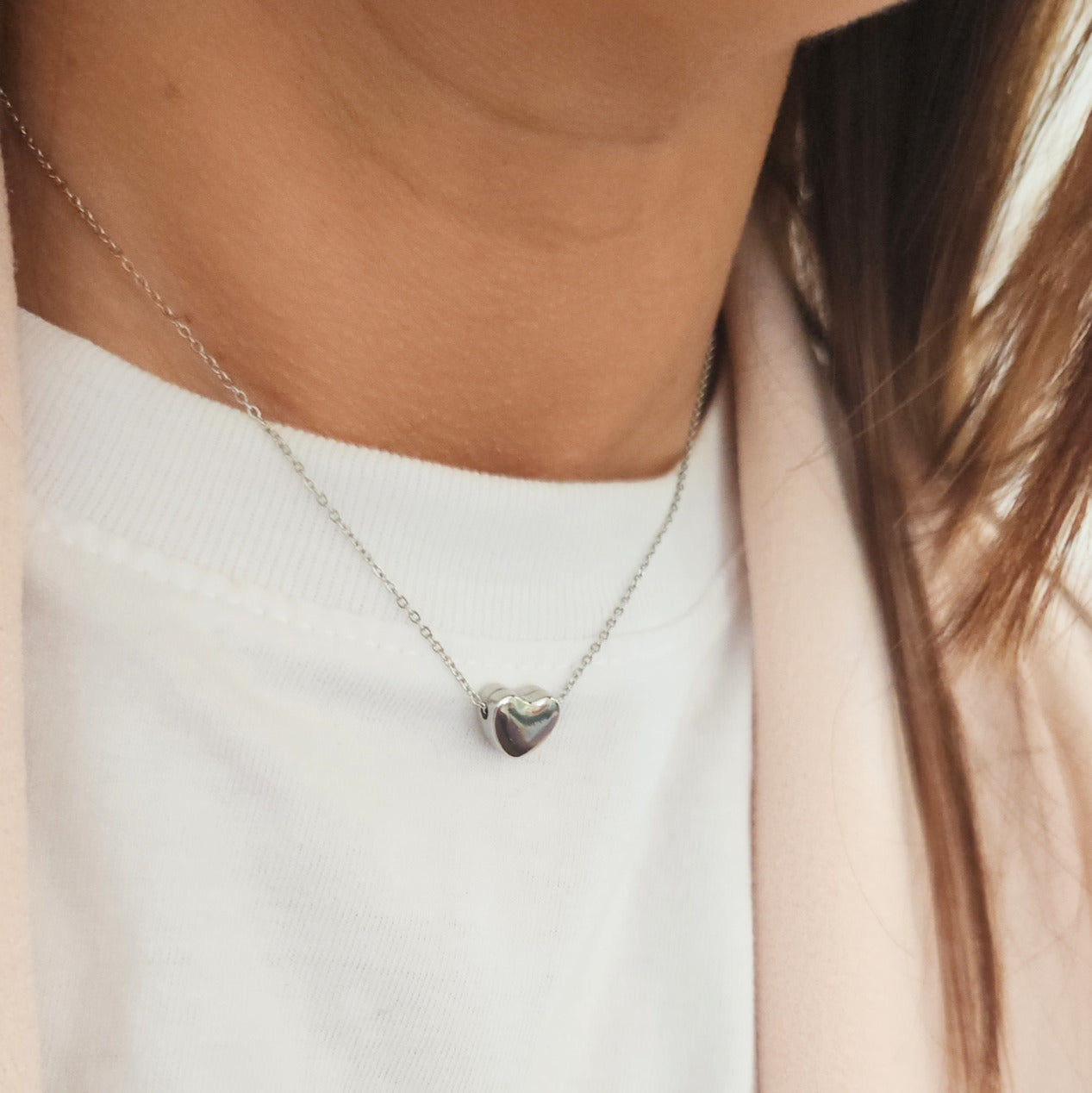 cadeau fête des mères collier cœur femme