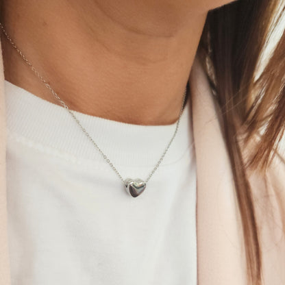 cadeau fête des mères collier cœur femme