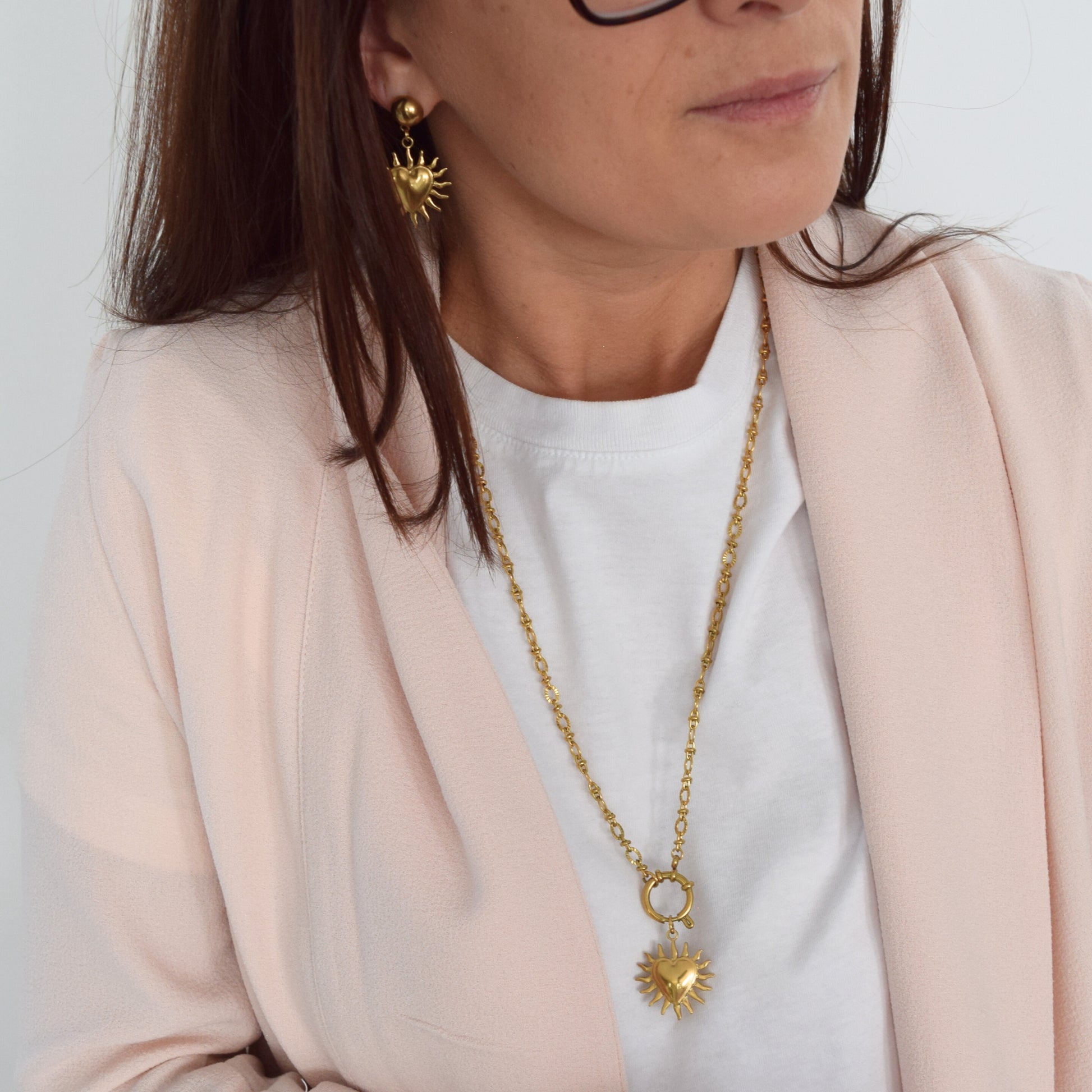 Collier acier inoxydable bijou créateur