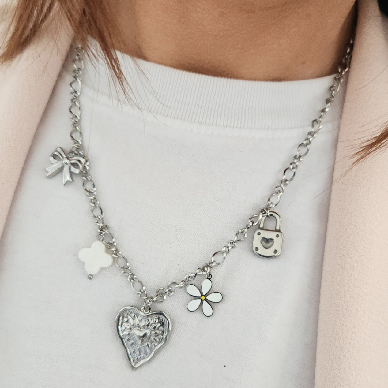 collier femme bohème chic avec pendentifs